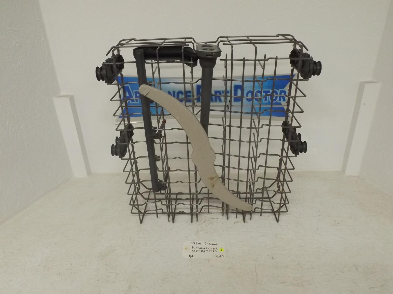 GE Dishwasher WD28X26105 WD28X21719 Upper Dish Rack Used GE Dishwasher WD28X26105 WD28X21719 Upper Dish Rack Used